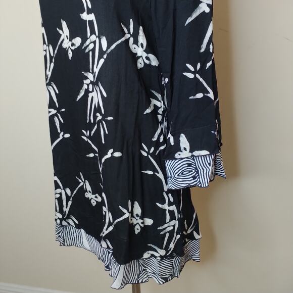 Soft Surroundings Tunic Floral Tropical Layered Rayon - Picture 5 of 7